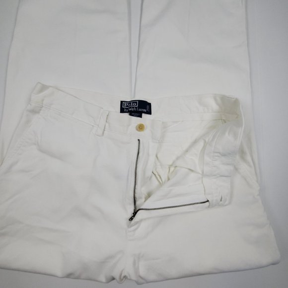 Polo by Ralph Lauren Mens pants sz 31 30 Prospect Pant white cotton - Picture 6 of 10